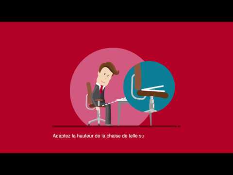 Travailler assis avec le sourire